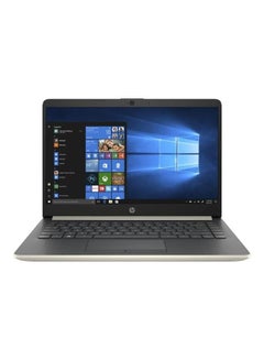 Buy 14-DK0011DS Laptop With 14-Inch Display, AMD A4-9125 Processor/4GB RAM/64GB EMMC/Intel UHD Graphics/Windows 11 Home english Pale Gold in UAE