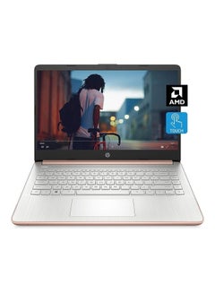 اشتري 14-FQ0060NR Laptop With 14-Inch Display, AMD 3020e Processor/Celeron N4020 Processor/4GB RAM/64GB EMMC/Intel UHD Graphics/indow 10 Home English Rose Gold في الامارات