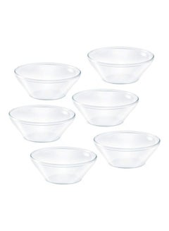 Buy Venus Katori Glass Bowl Set Of 6- Microwavable, Borosilicate 170ml in Saudi Arabia