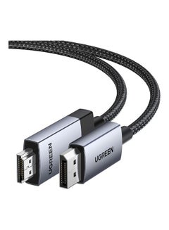 Buy 4K Dp To Hdmi Cable【High Quality】2M (6.6Ft) Display Port To Hd Cable Support 4K@160Hz, 2K@144 Hz, 1080P@244Hz Unidirectional Dp Host Devices To Display Devices Compatible With Laptop, Monitor Black in Saudi Arabia