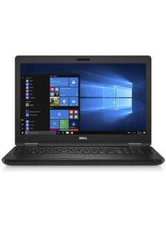 اشتري Latitude 5580 Business Laptop With 15.6-Inch Display, Core i5-7300U Processor/8GB RAM/256GB SSD/Integrated Graphics/Windows 10 Pro english Black في مصر