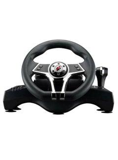 Buy 4IN1 HURRICANE STEERING WHEEL WH-3103V-D ( PC/ PS3 ) in Saudi Arabia