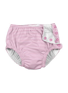 Buy Snap Reusable Absorbent Swimsuit Diaper-Light Pink in UAE