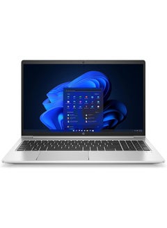Buy ProBook 450 G9 Laptop With 15.6-Inch Display, Core i7-1255U Processor/16GB RAM/512GB SSD/Integrated Graphics/Windows 10 Pro English Silver in UAE