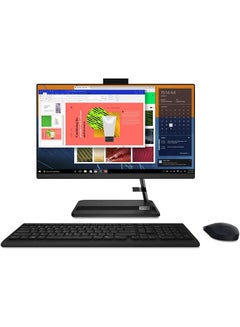 اشتري Ideacentre AIO 3 Desktop With 21.5-Inch FHD Display, Core i5-1135G4 Processor/8GB RAM/512GB SSD/Intel Iris Xe Graphics/Windows 11 english Black في الامارات