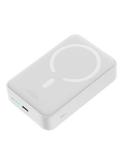 Buy 20000.0 mAh 20000Mah Magnetic Battery Pack Pd 20W Portable Charger Wireless Power Bank Fast Charging With Usb C Cable Magsafe Charger For Apple Iphone 14/13/12 Series White in UAE