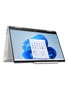 Buy Pavilion x360 Touch Laptop With 14-inch Display, Core i5-1335U Processor/8GB RAM/512GB SSD/Windows 11 Home/Intel Iris Xe Graphics English/Arabic Natural Silver in Saudi Arabia
