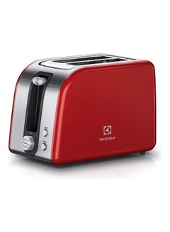 اشتري Eed Metallic Design Toaster Defrost And Reheat Function 7 Browning Levels Removable Crumb Tray Stop Button 850.0 W EAT7700R RedSilver في الامارات