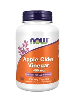 اشتري Apple Cider Vinegar 450Mg 180 Veg Capsules في الامارات