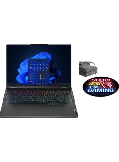 اشتري Legion Pro 7 Gaming Laptop With 16-Inch Display, Core i9-13900HX Processor/32GB RAM/1TB SSD/8GB NVIDIA Geforce RTX 4080 Graphics Card/Windows 11 With Thinksmart View 8-Inch Display English Black في الامارات