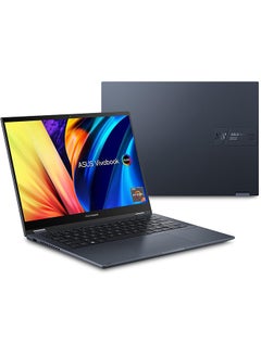 Buy Newest Zenbook Laptop With 14-Inch Display, Core i5-1240P Processor/8GB RAM/256GB SSD/Integrated Graphics/Windows 11 English Blue in UAE