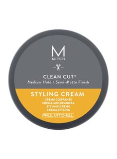 اشتري Mitch Clean Cut Styling Cream, Medium Hold, Semi-Matte Finish, Everyday Looks, Messy, Textured Tops في الامارات