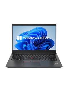 اشتري ThinkPad E14 Gen 2 Laptop With 14-Inch Display, Core i5-1135G7 Processor/16GB RAM/1TB SSD/Intel Iris Xe Graphics Windows 11 Pro With Golla Sleeve case english Black في الامارات