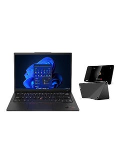Buy ThinkPad X1 Carbon Gen 11 Business Laptop With 14-Inch Display, Core i7-1355u Processor/32GB RAM/2TB SSD/Intel Iris Xe Graphics/Windows 10 Pro + FREE Lenovo Thinksmart view 8” Display English Black in UAE