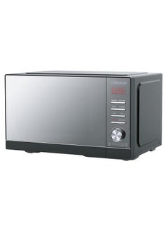 Buy Digital Microwave Oven with Grill function| Shining Knob, Timer Function with 5 Power Level with 8 Auto Menus | Mirror finished Glass door, Defrost by Weight or Time | Internal Lighting, Cooking End Signal, Child Safety Lock 25 L 900 W NMO25D Grey in UAE