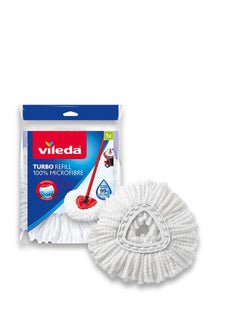 Buy Vileda Easy Wring And Clean Spin Floor Mop Refill White in Egypt