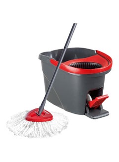 Buy Easy Wring, Clean spin mop and bucket set with foot pedal, Telescopic Handle 85 – 123 cm, Floor mop with spinning wringer, 2in1 Microfibre mop head Assorted in Saudi Arabia