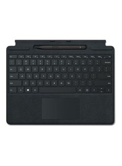 Buy Surface Pro 8 or Pro X - Signature Type cover - English - Arabic Black in UAE