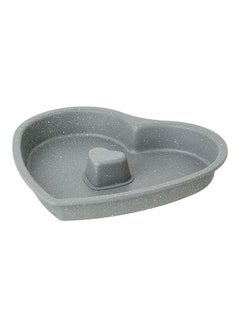 Buy Heart Cake Mold With A Heart Hole Of 28 Cm Grey in Egypt