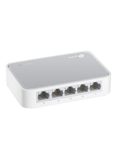 Buy 5 Port 10/100 Mbps Fast Ethernet Switch | Desktop Ethernet Splitter | Ethernet Hub | Plug & Play | Fanless Quiet | Desktop Design | Green Technology | Unmanaged (TL-SF1005D) White in UAE