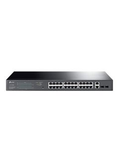 Buy 28-Port Gigabit PoE Easy Smart Switch (TL-SG1428PE) - 24 x PoE+ @250W, 2 x SFP, Rackmount, Limited Lifetime Protection,Works w/ Omada EAPs Black in UAE