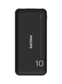 Buy 10000.0 mAh Power Bank With Dual USB A And USB-C Ports Black in UAE