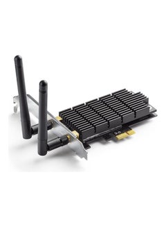 Buy Archer T6E AC1300 PCIe Wireless WiFi Network Adapter Card PC Heatsink Technology Grey/black in Saudi Arabia