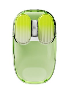 Buy I069 Transparent Mouse RGB Dual Mode 2.4G/Wireless Office Laptop Computer Transparent Green in UAE