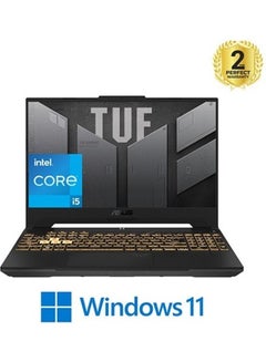 اشتري TUF Gaming F15 FX507ZC4-HN081W Laptop 15.6-Inch Display, Core i5-12500H Processor/8GB RAM/512GB SSD/4GB Nvidia Geforce RTX 3050 Graphics Card/Windows 11 English/Arabic Mech Grey في مصر