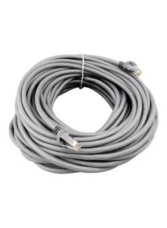 اشتري Sitech Patch Cable 10 m CAT6 Dlink 10 meter High Speed LAN  (Compatible with Computer, DVR) Grey في الامارات