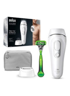 Buy Silk-expert Pro 5 PL5115 IPL Mans Hair Removal Device, Permanent Visible For Body White/Silver in UAE