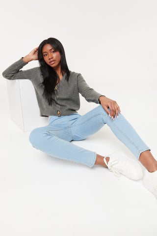 Ardene Button Closure High Waist 