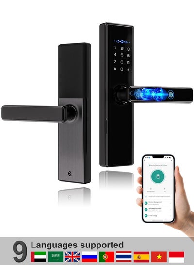 Wifi Electronic Smart Fingerprint Door Lock With Biometric Fingerprint Password Keypad Key NFC APP Unlock, TTLOCK Control HOME Wifi Electronic Smart Fingerprint Door Lock With Biometric Fingerprint Password Keypad Key NFC APP Unlock, TTLOCK Control HOME