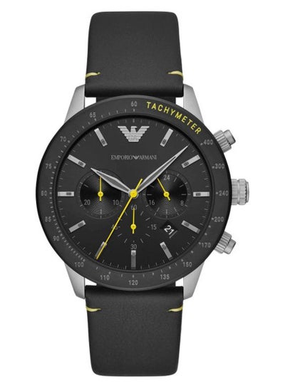 Men Mario Chronograph Watch AR11325 - 44 mm - Black price in UAE | Noon ...