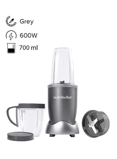 Buy 8-Piece High-Speed Blender/Mixer System 700 ml 600 W NBR-0812M Grey in Saudi Arabia