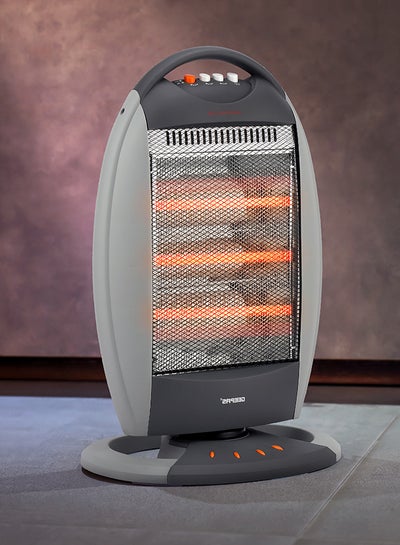 Buy Halogen Heater, 3 Heating Power| Oscillation Function | Safety Tip-Over Switch | Carry Handle | Wide Angle Heat Reflector l Portable Heater for Home, Office, Etc GHH9107 Grey in Saudi Arabia