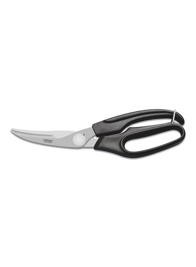 Buy Supercort 10 Inches Poultry Scissors with Stainless Steel Blades and Black Polypropylene Handle Black/Silver 10inch in Saudi Arabia