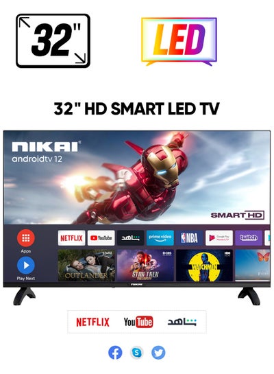 32 Inch Smart LED TV | HD 1366 x 768 Resolution | Android TV with Wi-Fi ...