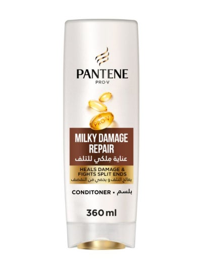 Buy Pro-V Milky Damage Repair Conditioner Repairs Damaged Hair 360ml in UAE