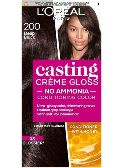 Buy Casting Crème Gloss Hair Color - 200 Deep Black in Egypt