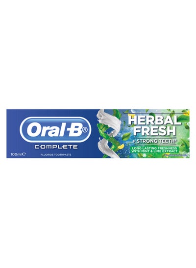 Buy Complete Toothpaste Herbal Fresh Mint And Lime 100ml in UAE