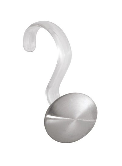 Buy Set Of 12-Forma 2-Maxi Shower Hook Silver in UAE