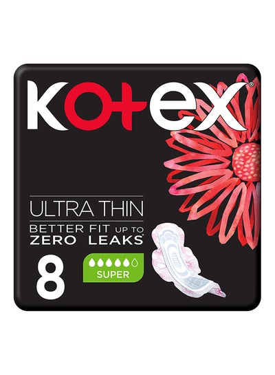 Buy Ultra Thin Super Size Sanitary Pads With Wings 8 Pieces in UAE