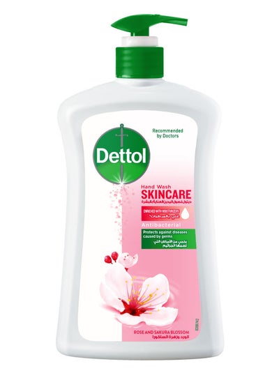 Buy Skincare Handwash Liquid Soap Pump Rose And Sakura Blossom Fragrance 400ml in Saudi Arabia