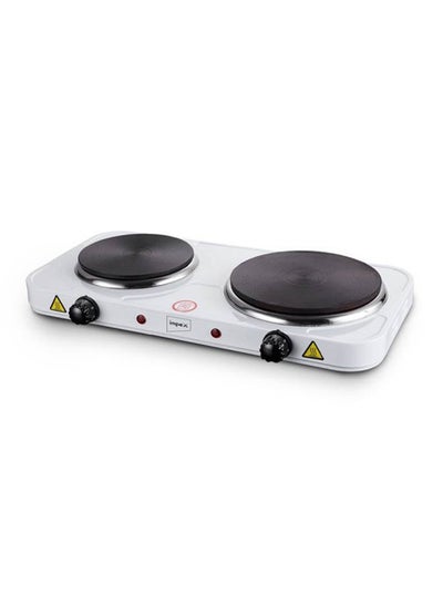 Buy Electric Double Hot Plate 2500W 2500 W HP 202 White/Black in UAE