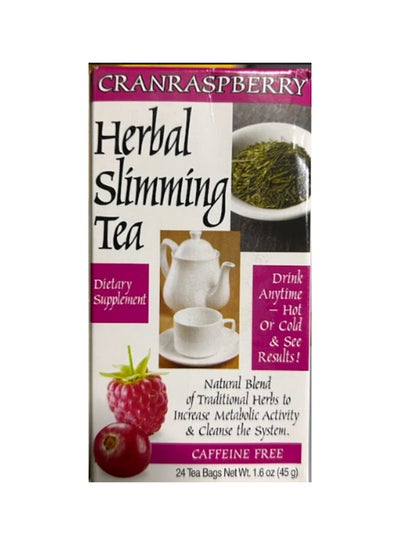 Buy Herbal Slimming Cranraspberry Tea 24 Tea Bags in UAE