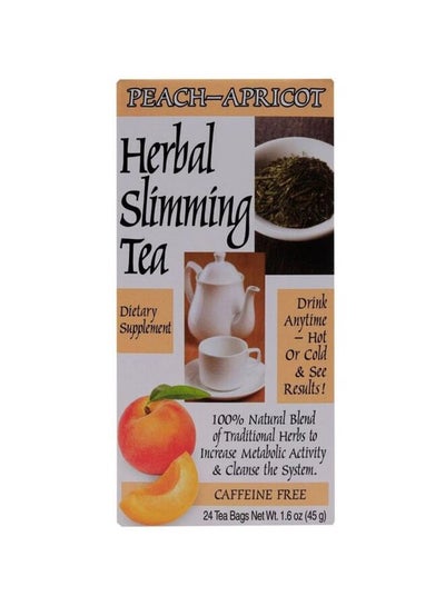 Buy Herbal Slimming Peach-Apricot Tea 24 Tea Bags 1.6 Oz (45 G) in UAE