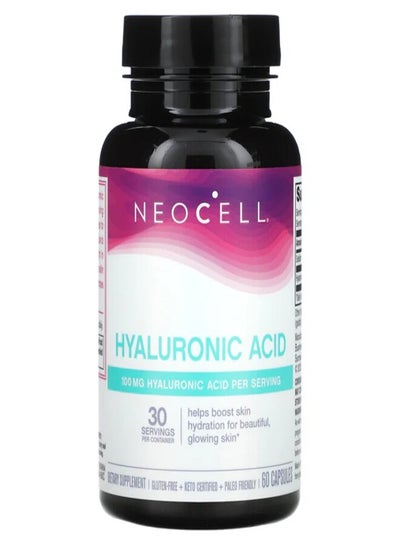 Buy Hyaluronic Acid for Skin Hydration - 60 Capsules in Saudi Arabia