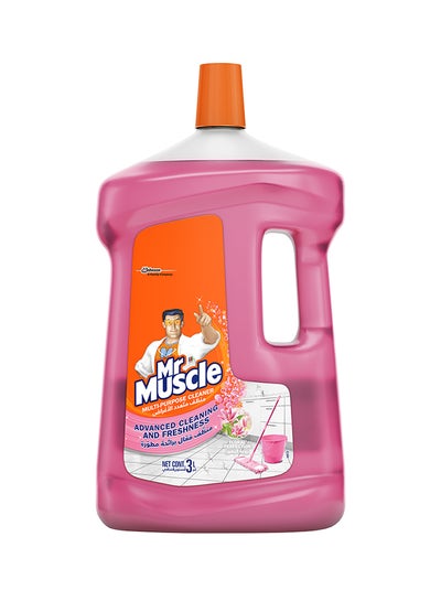 Buy Multi-Purpose Floral Liquid Cleaner Pink 3Liters in UAE