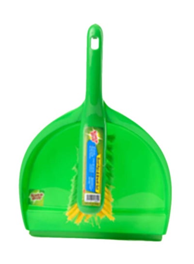 Buy Scotch-Brite Dust Pan & Brush Set Green in UAE